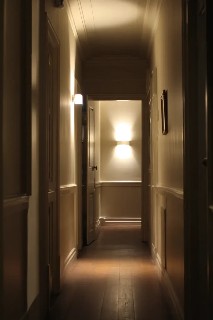 Use Warm Nightlights for Hallway Glow