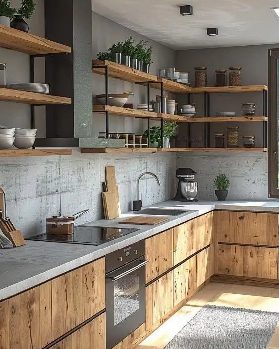 1. Add Open Shelving for Style and Storage