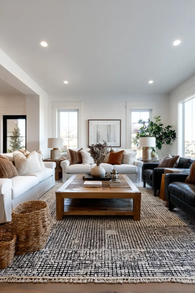 Oversized Area Rugs That Make Rooms Look Bigger