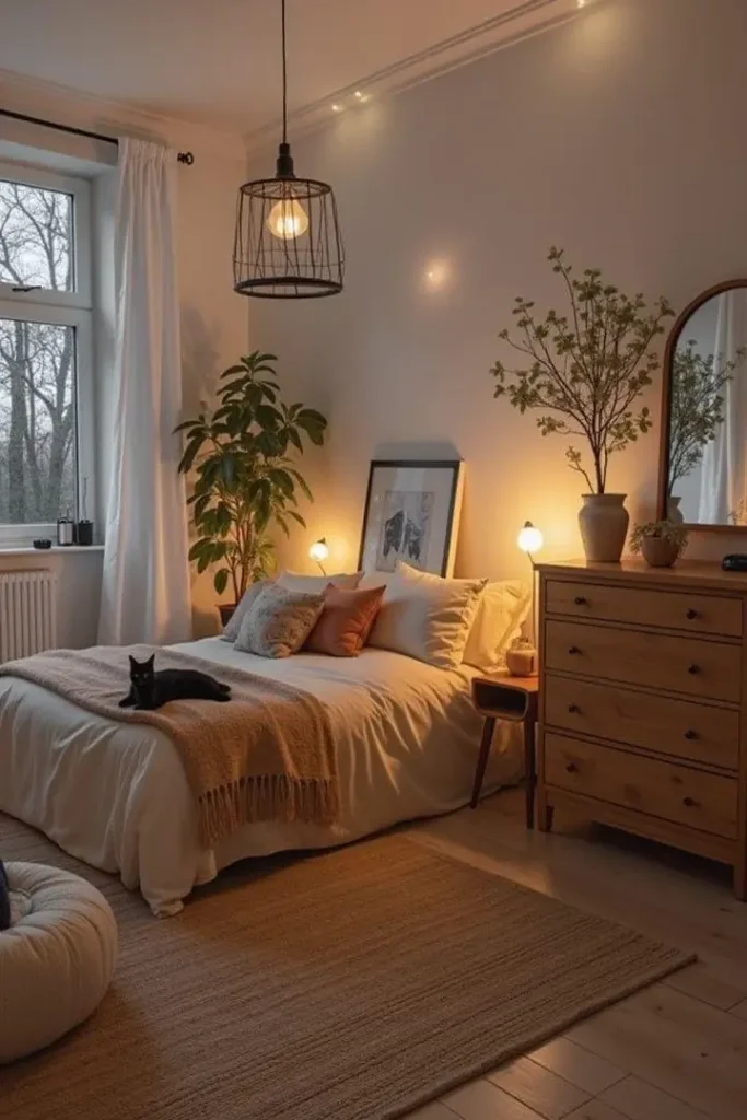 1. Start With Warm, Soft Color Palettes for a Cozy Bedroom Aesthetic