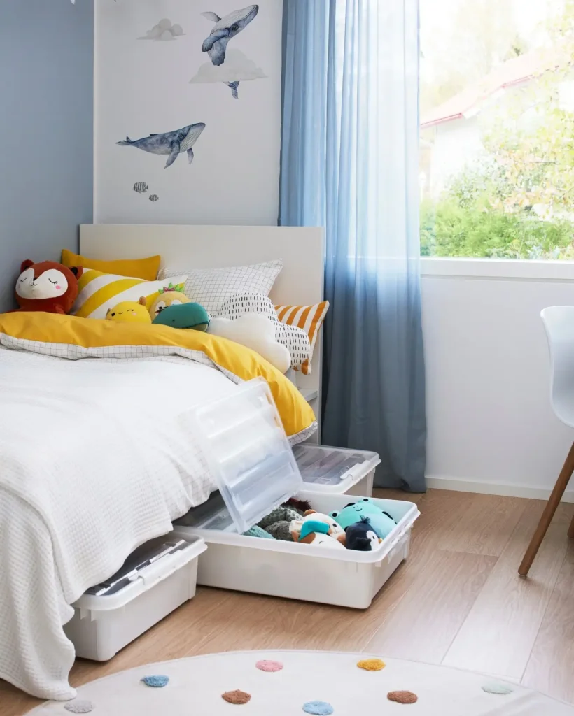 1. Under-Bed Storage Is the Easiest Win (Small Bedroom Storage Ideas)