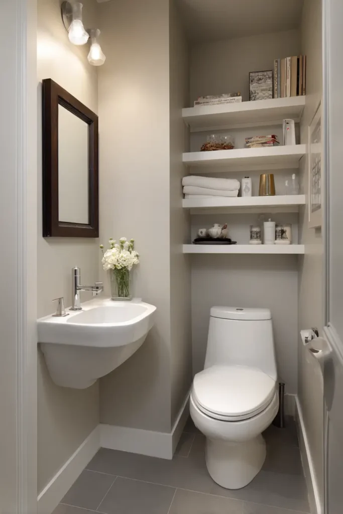 Add a Compact Powder Room Layout