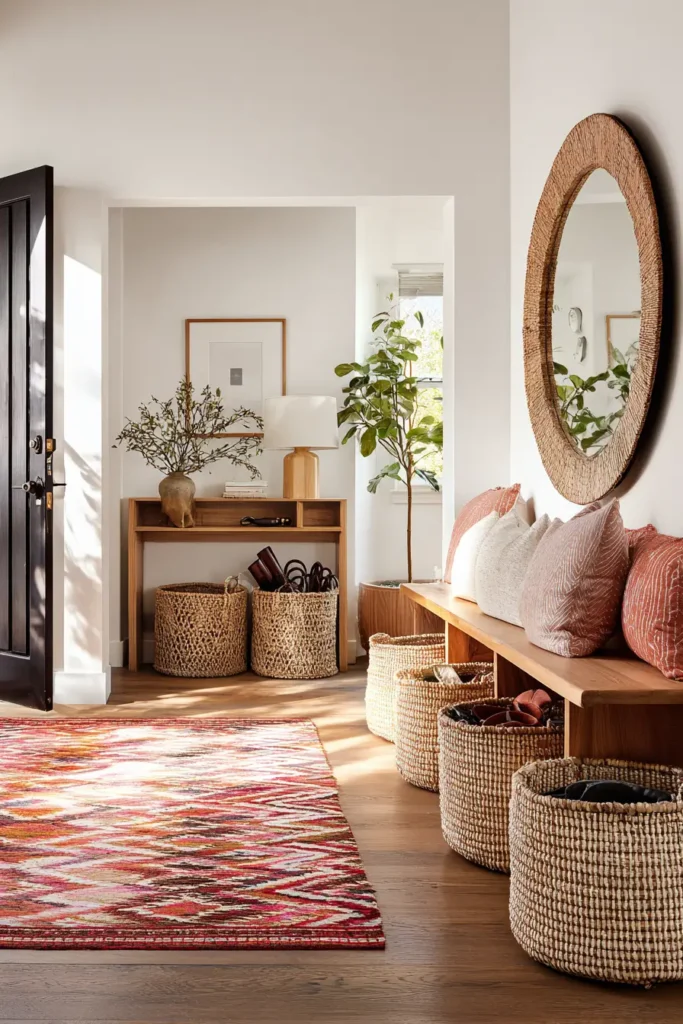 10. Use Baskets to Hide the Clutter That Ruins Everything