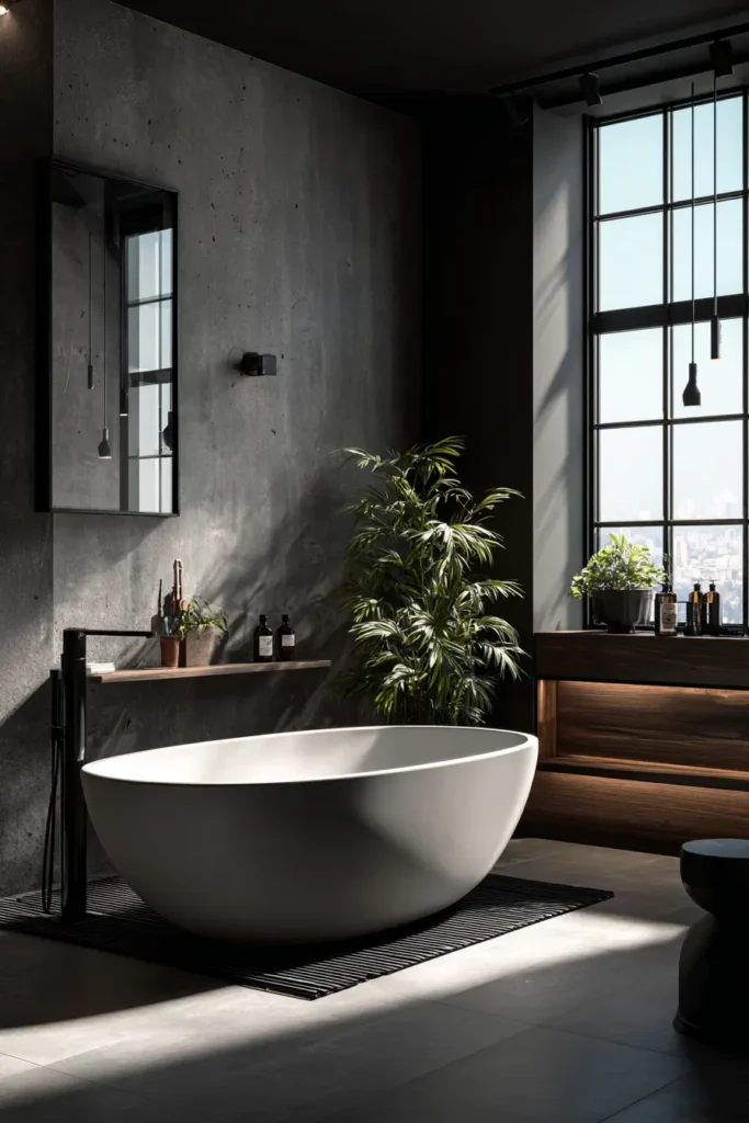 11. Freestanding Tub With Black Frame