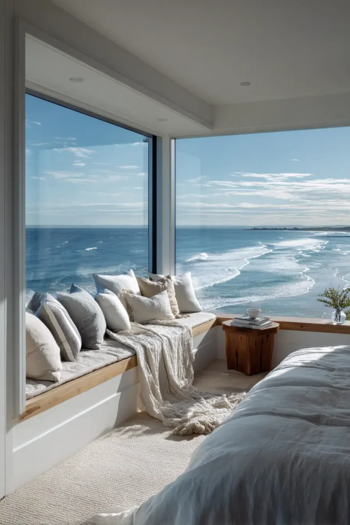 Panoramic View Bedroom with Built-In Window Seat