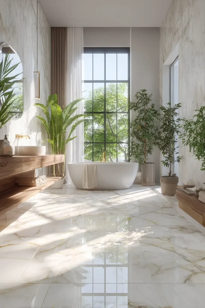 Marble Effect Porcelain Tiles