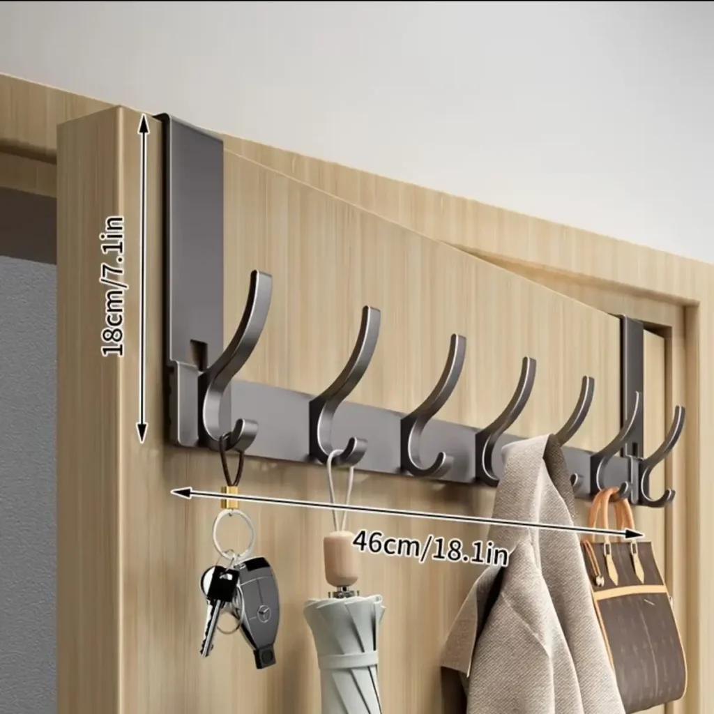 13. Install Hooks Behind Doors