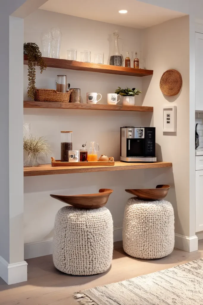 Add a Basement Bar or Coffee Station