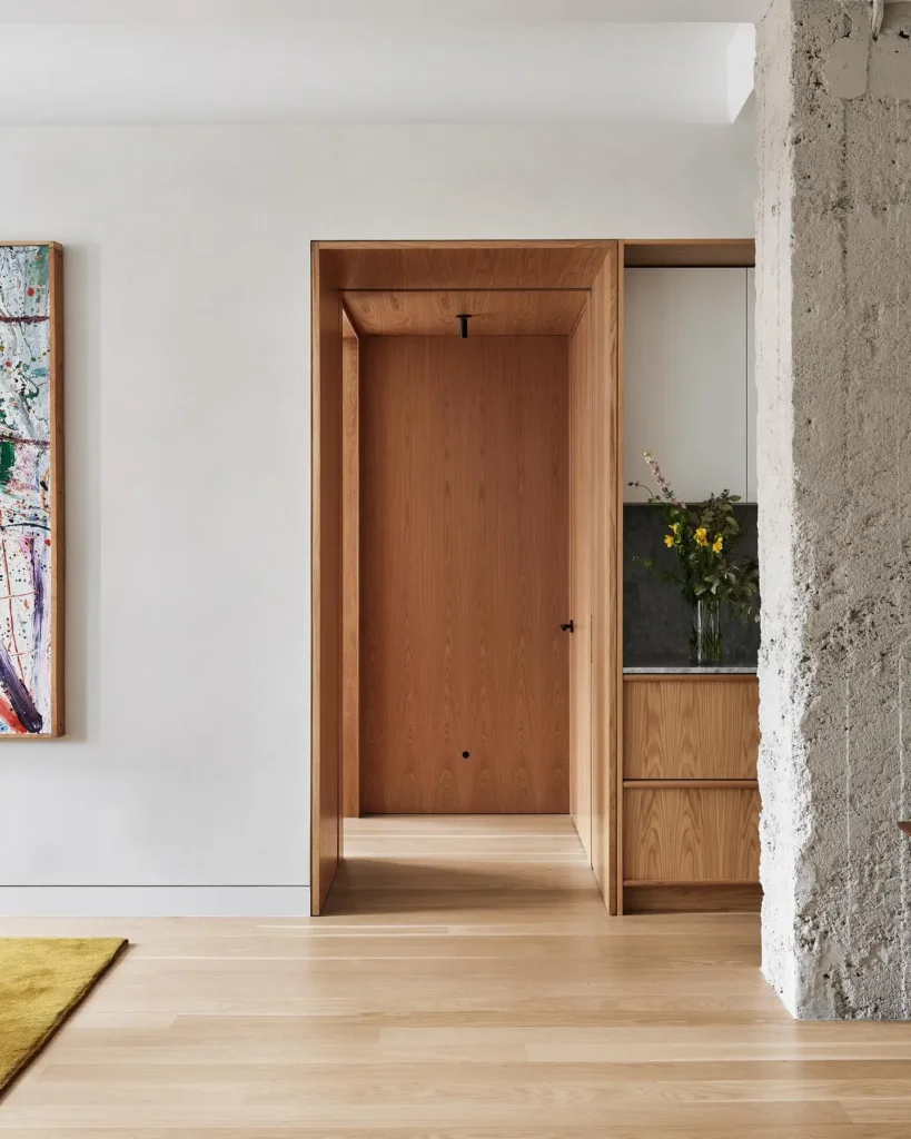14. Replace Your Hinged Door With a Pocket or Barn Door