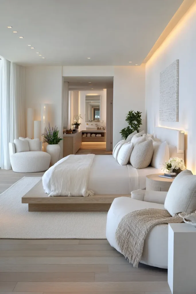 Boutique Hotel Suite Layout (Sleeping + Lounge Zone)