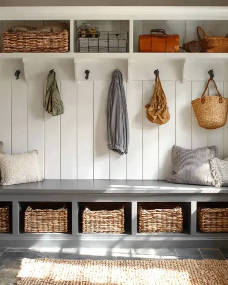 16 Dreamy Farmhouse Mudroom Ideas That Make Coming Home Feel Like a Hug