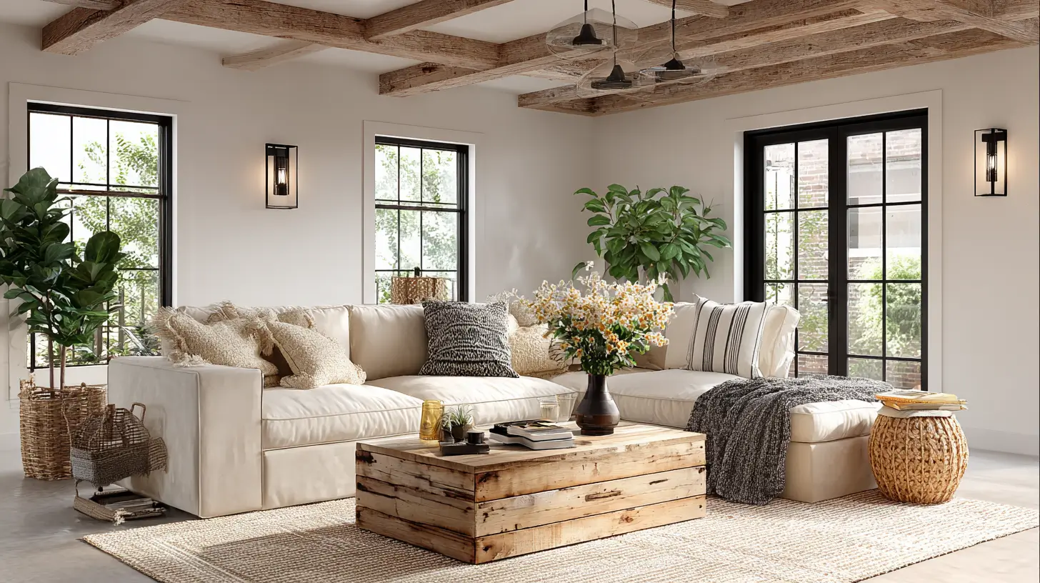 16 Modern Farmhouse Living Room Ideas (Clean Look)
