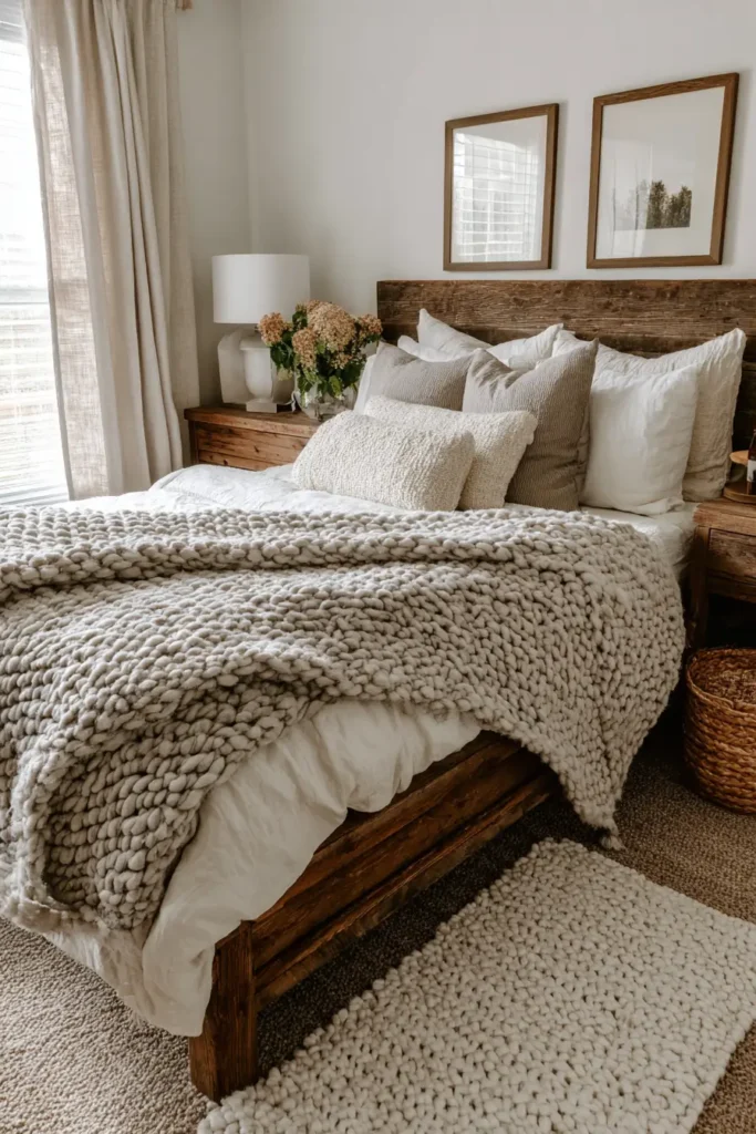 Use Texture to Make It Cozy (Without Adding Clutter)