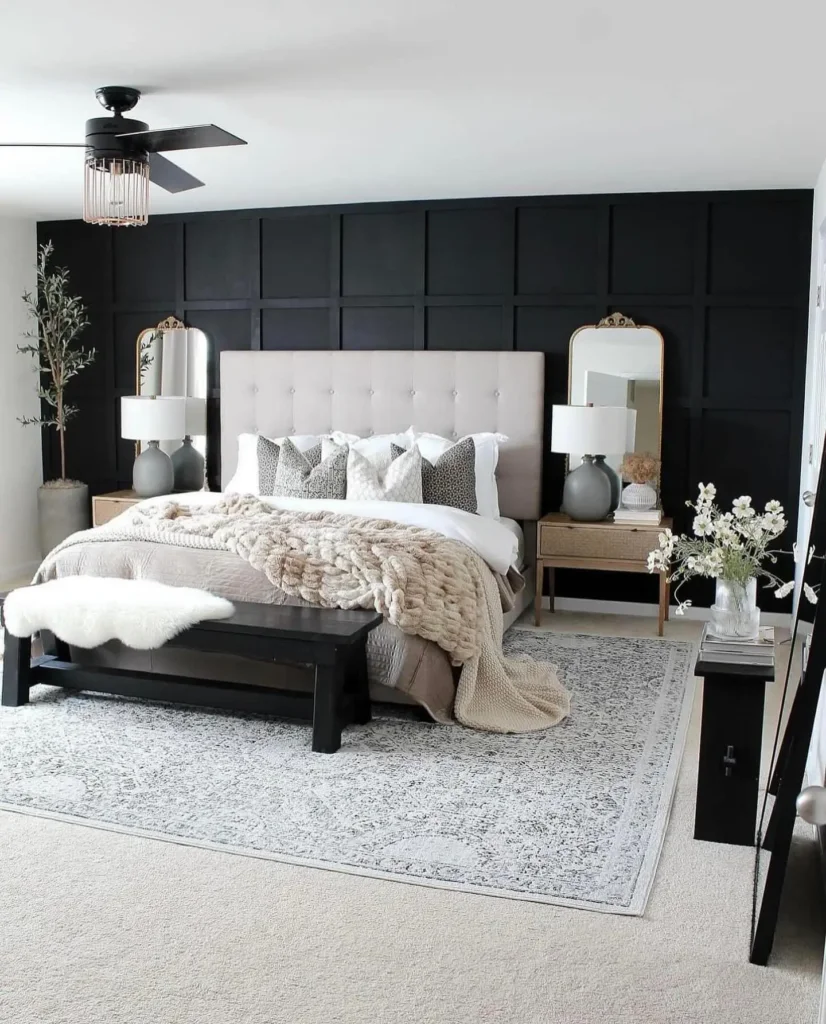 2. Add Black Accents for Instant Depth