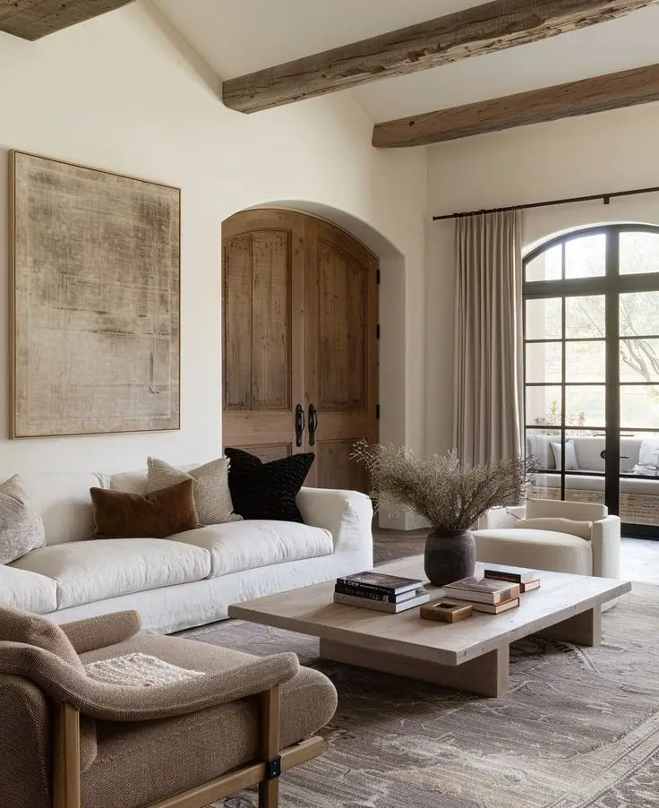 2. Mix Rustic and Modern Materials for Balance