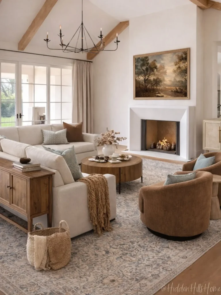 2. Mix Rustic and Modern Materials for Balance