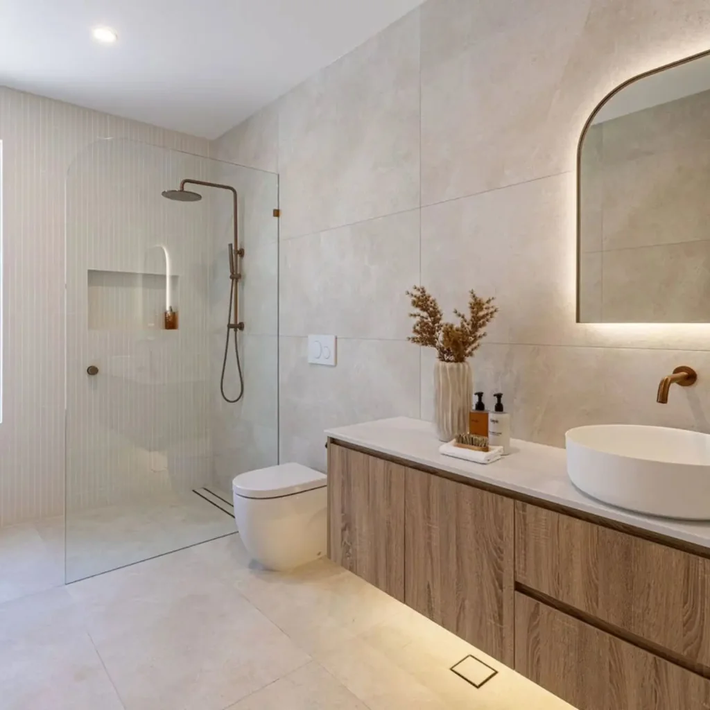 2. Use Large Floor Tiles, Not Small Ones