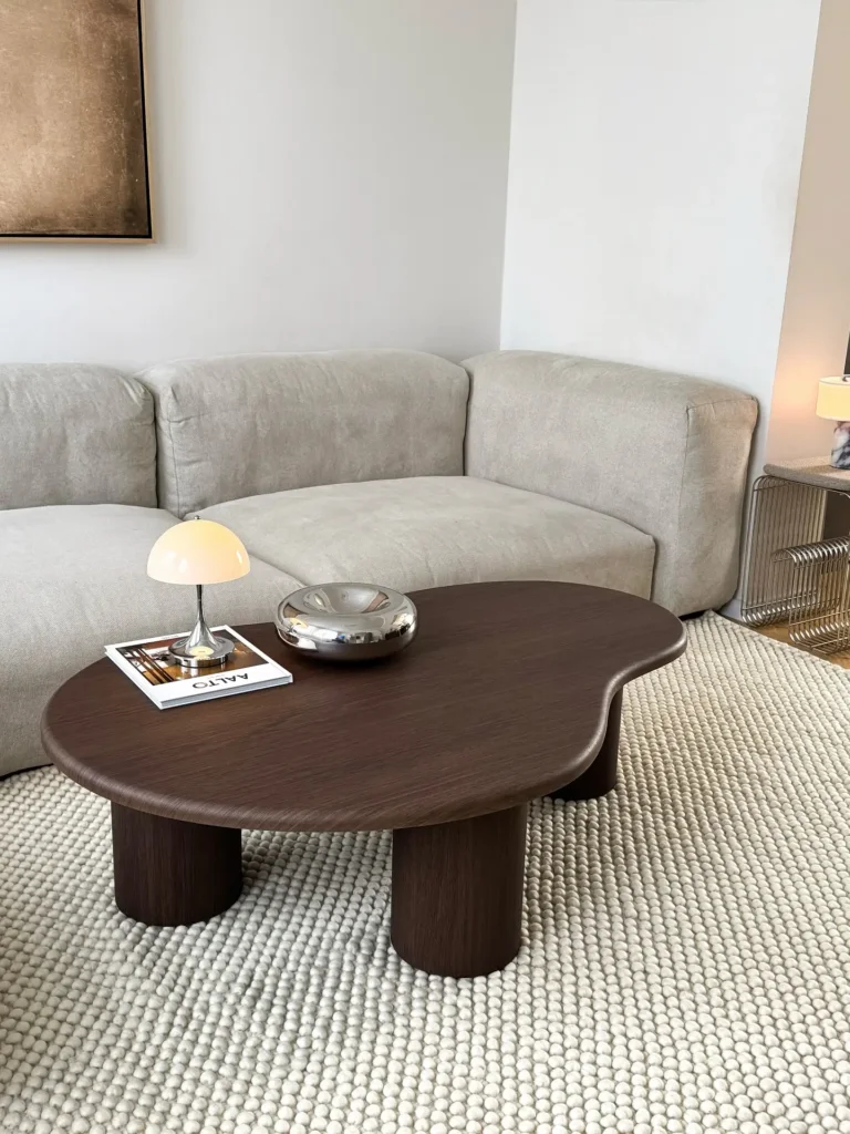 2. Use Warm Wood Tones to Ground the Room