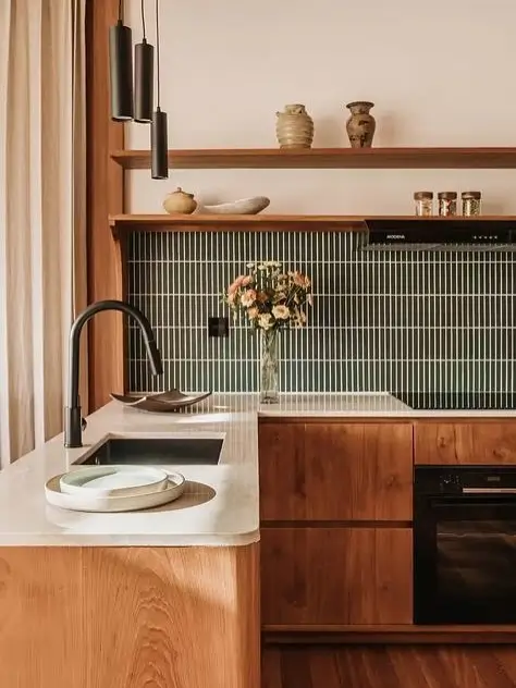 3. Incorporate a Statement Backsplash Without Major Renovation
