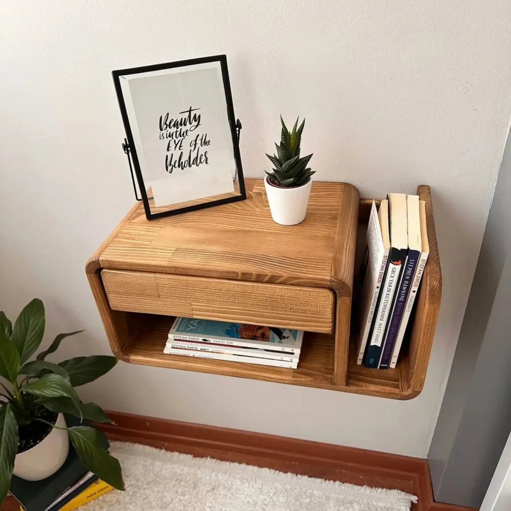 3. Install Floating Nightstands to Free Floor Space