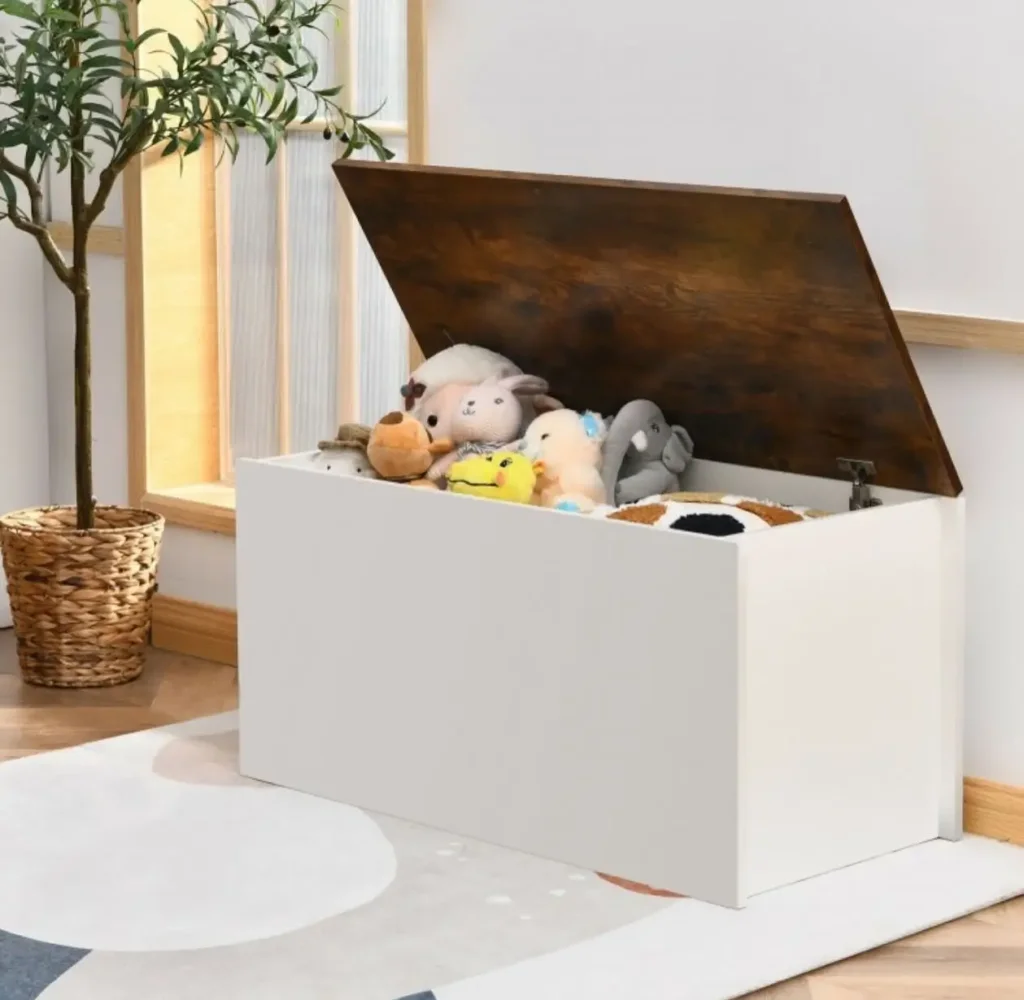 4. Add a Storage Bench at the Foot of the Bed