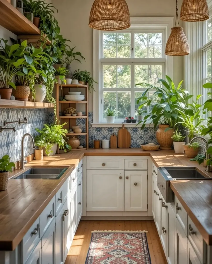 4. Bring Life to Your Kitchen with Indoor Plants