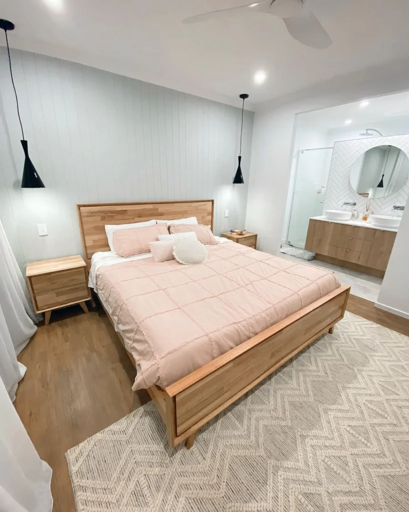 4. Push the Bed Against the Wall to Open Walkways