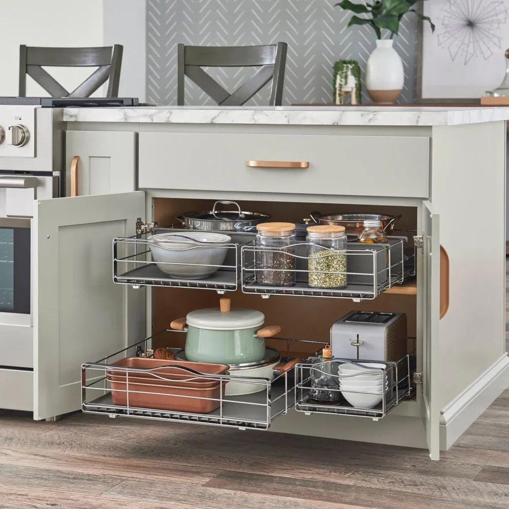 6. Install Pull-Out Cabinets and Drawers for Easy Access