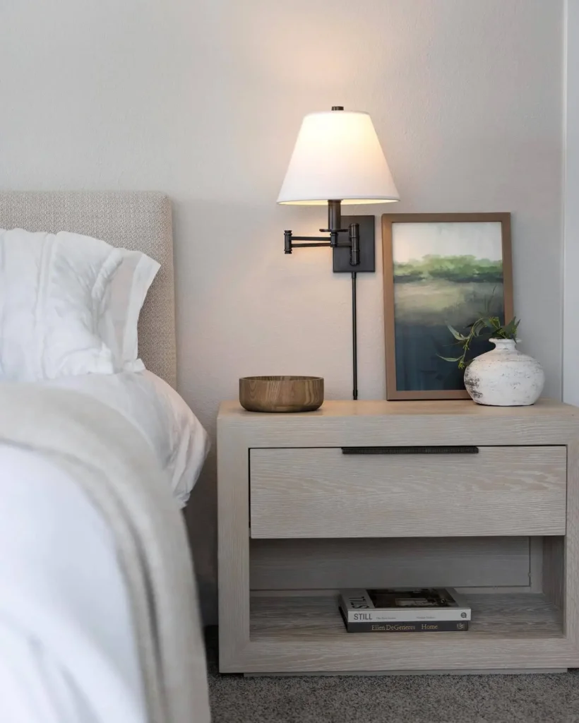6. Mount Wall Sconces Instead of Table Lamps