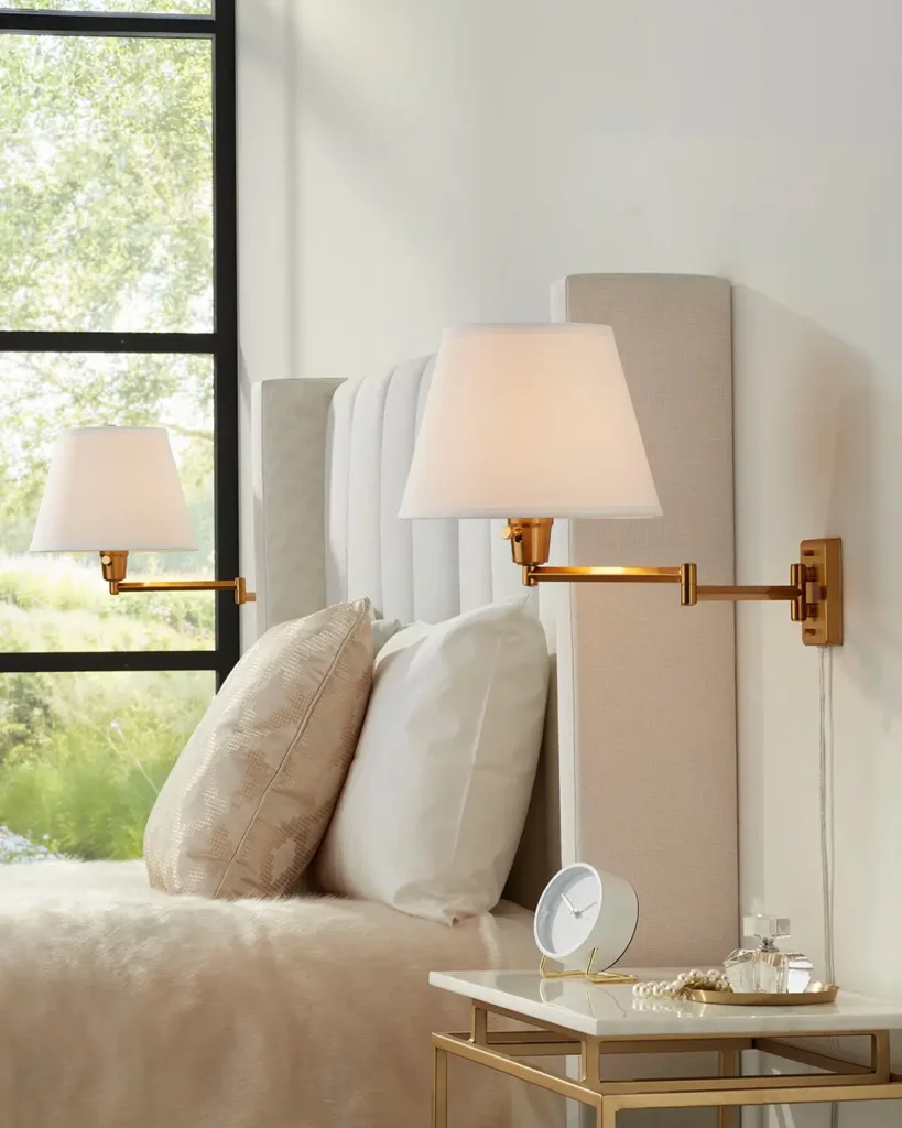 7. Hang Wall Lamps Instead of Table Lamps