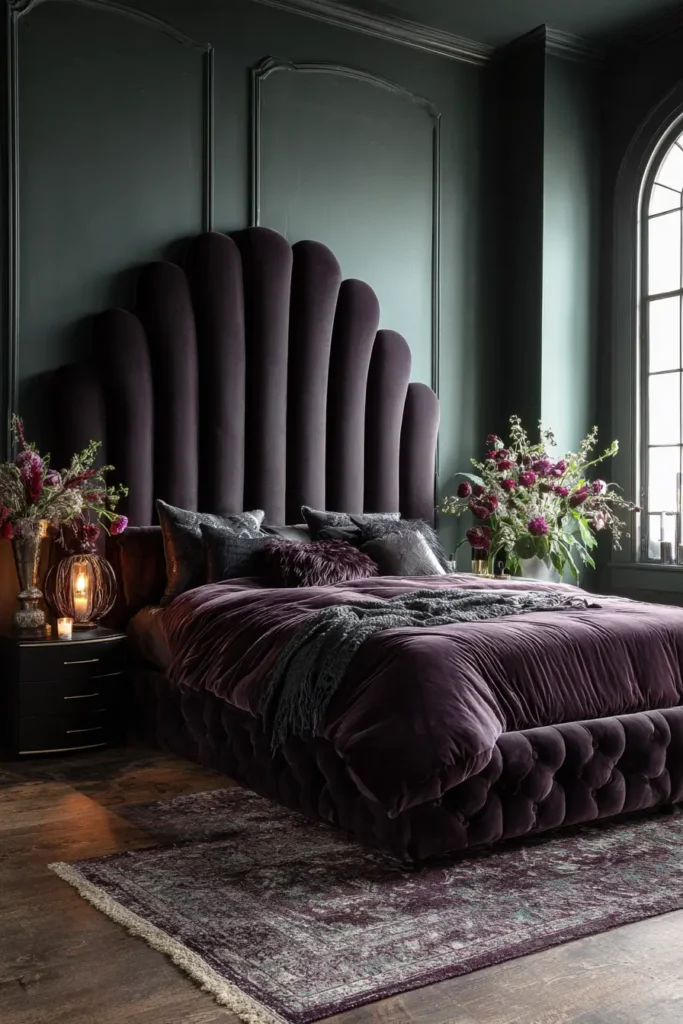 7. Statement Headboards for Feminine Elegance