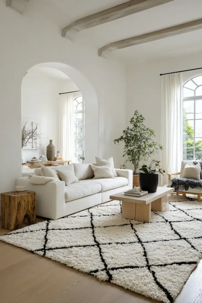 Bold Geometric Carpets for Statement Rooms