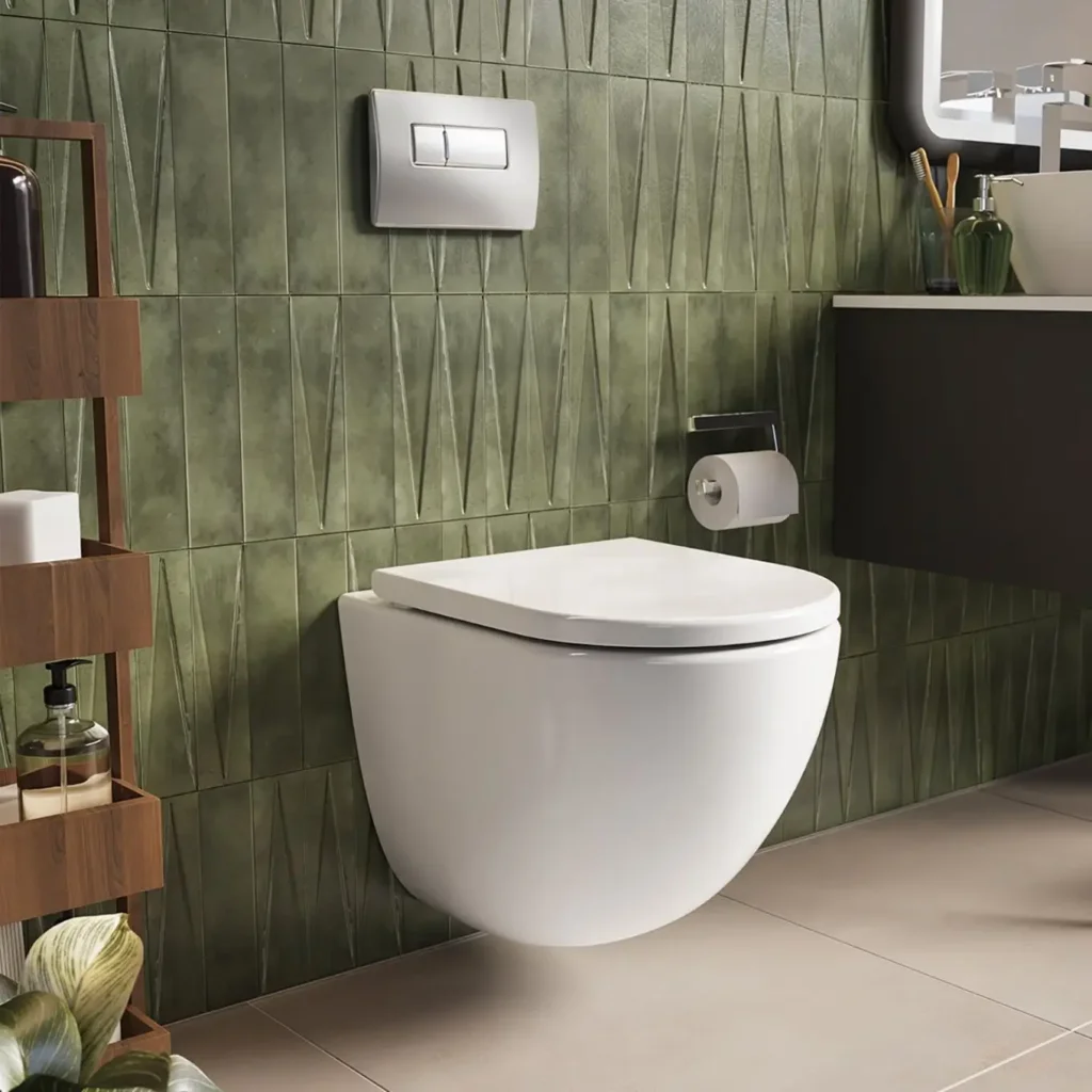 8. Switch to a Wall Hung or Slim Pedestal Toilet