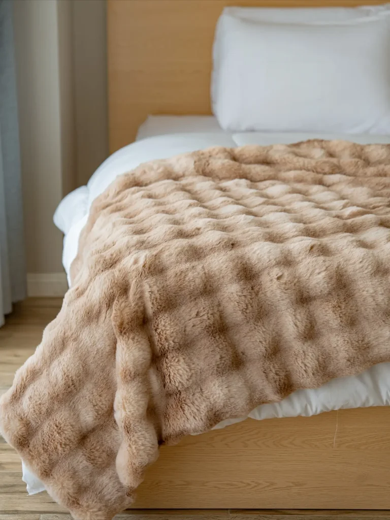 8. Use Textured Throw Blankets