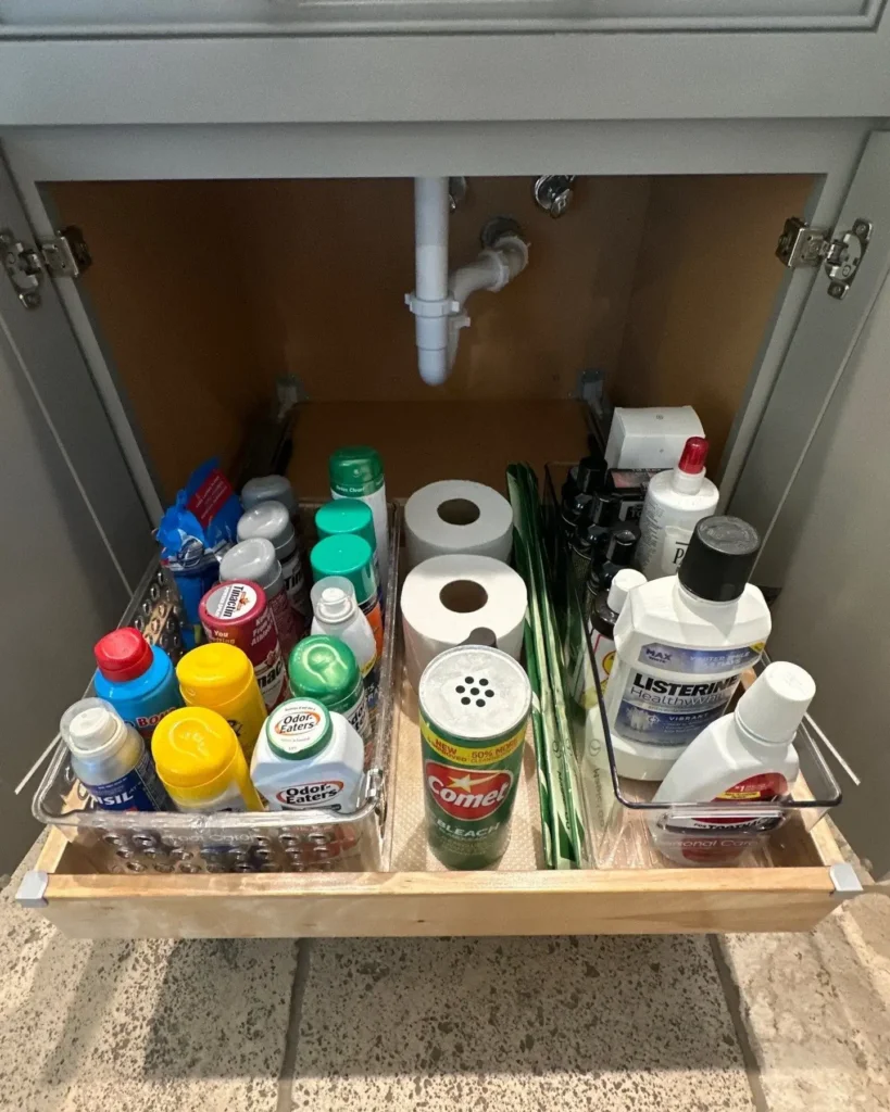 Add Pull Out Drawers Inside Deep Cabinets