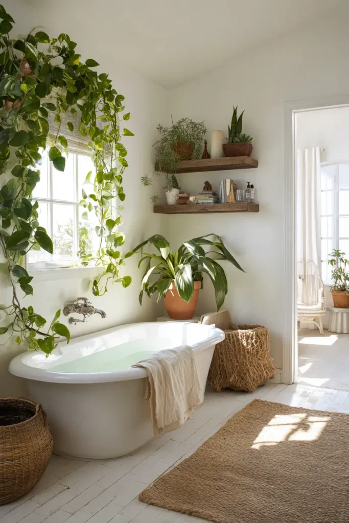 Add a Plant (Even If Your Bathroom Has No Windows)