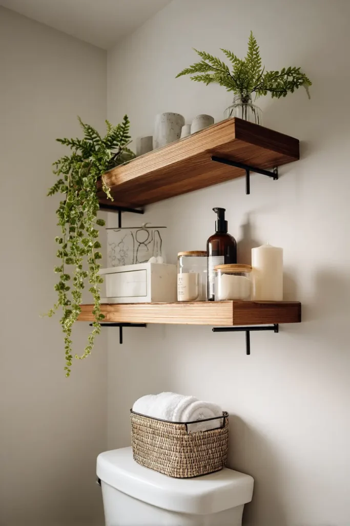 Build a Shelf Moment Above the Toilet