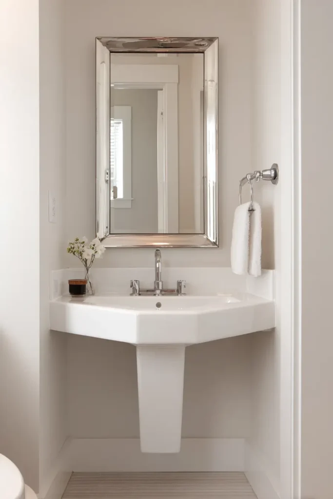 Corner Vanities That Use Dead Space Brilliantly