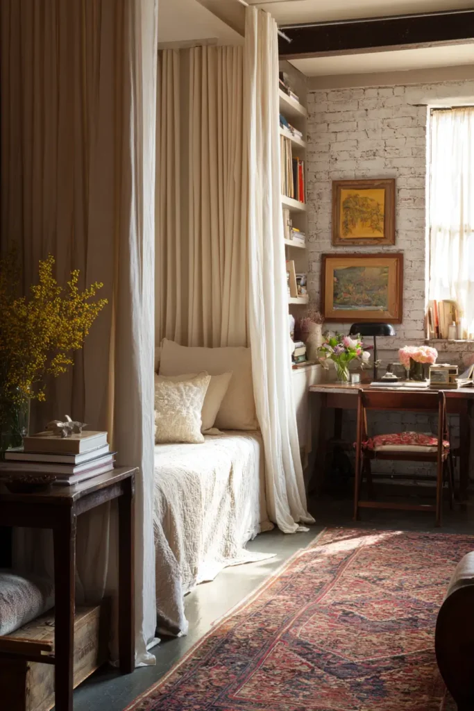 Create Zones in Studio-Style Bedrooms
