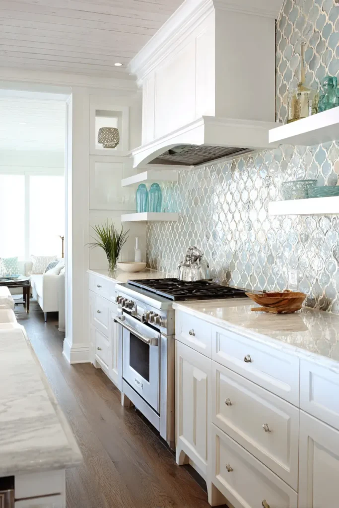 Extend Your Backsplash Into the Living Space