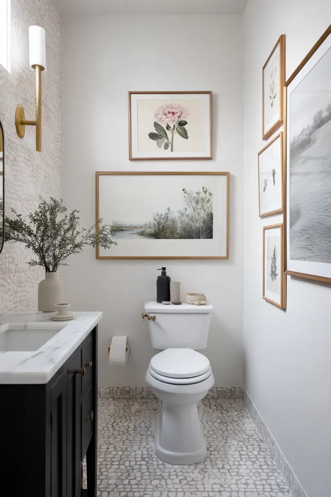 Hang One Piece of Art (Yes, In the Bathroom)