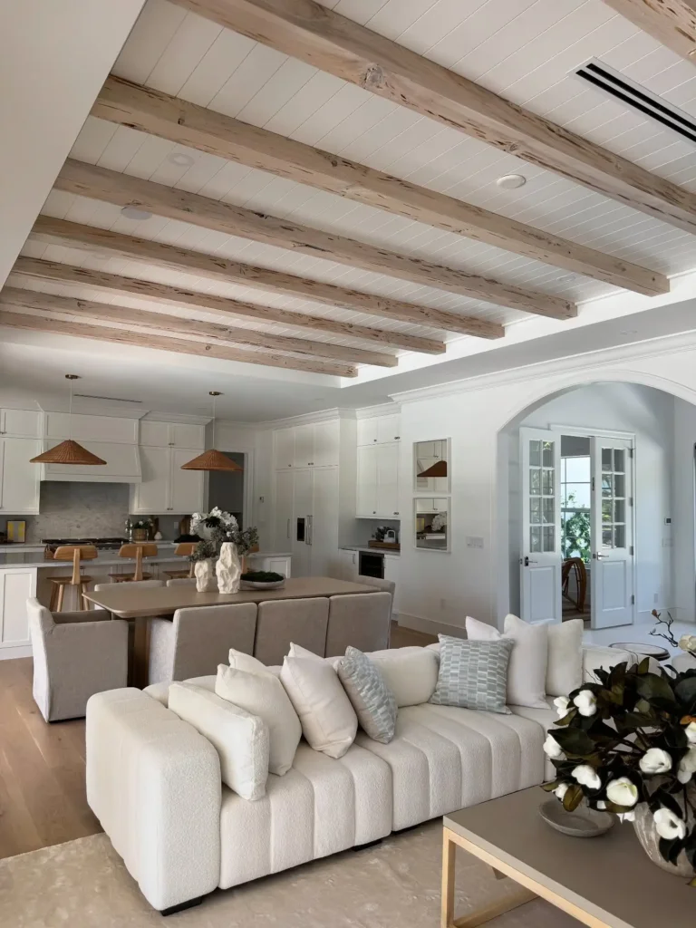  Install Faux Wood Ceiling Beams for Dramatic Warmth