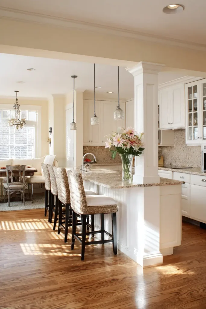 Remove the Knee Wall Under Your Breakfast Bar