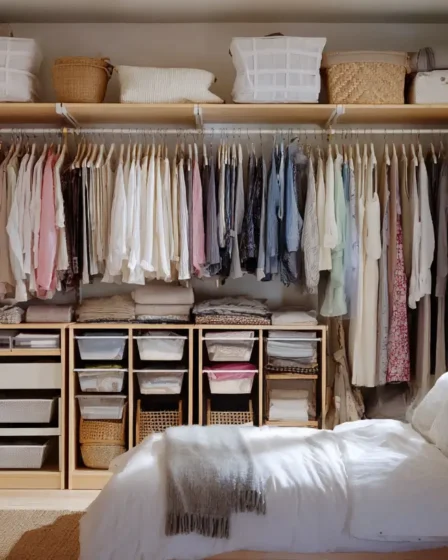 Small Bedroom Storage Ideas for Rooms With No Closet