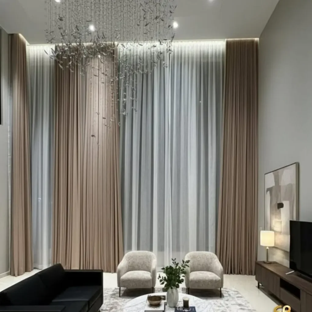 Use Curtains to Soften the Room