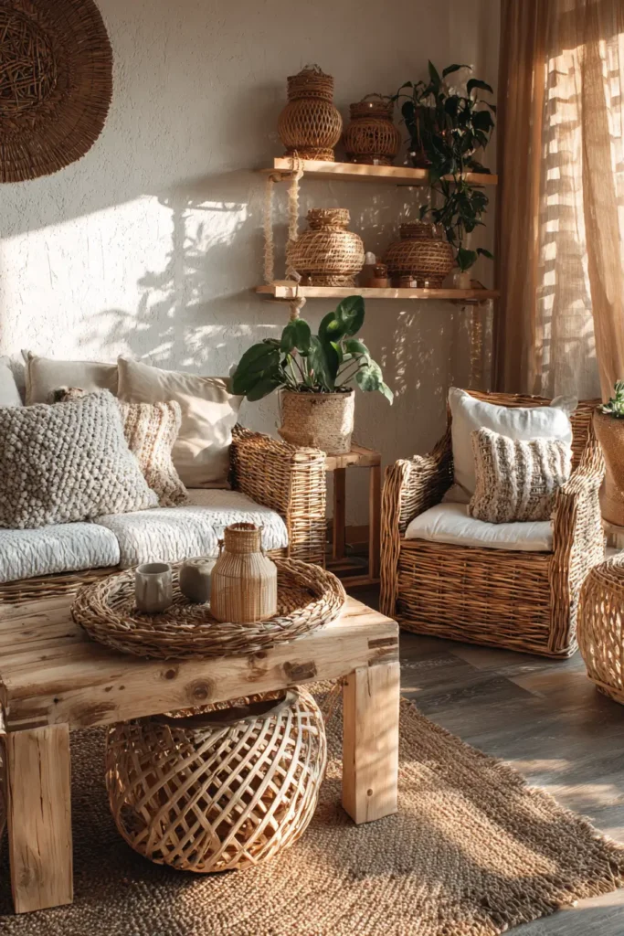 Use Natural Materials In Every Part of the Room