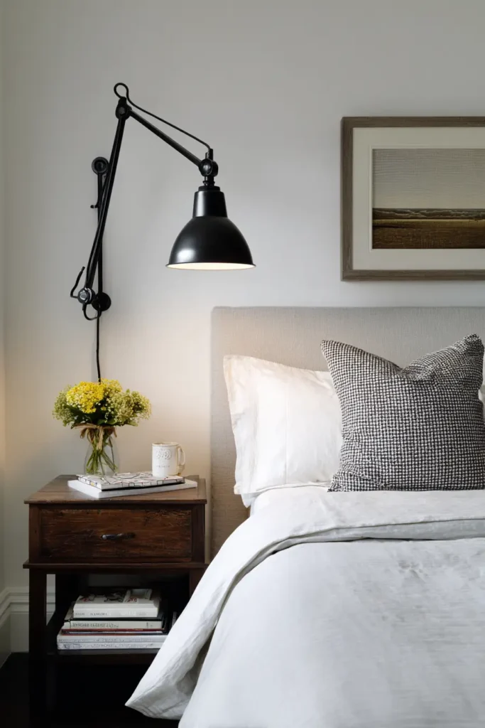 Use Wall-Mounted Lighting Instead of Lamps