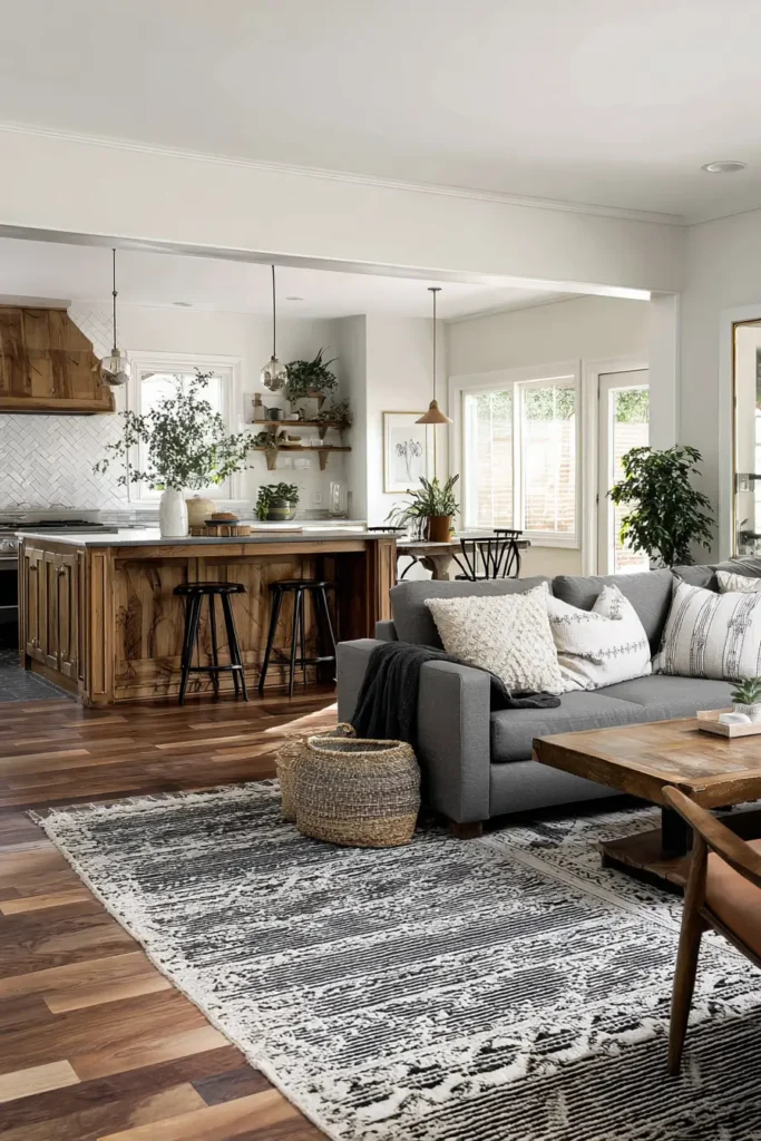 Use an Area Rug to Define Zones Without Walls