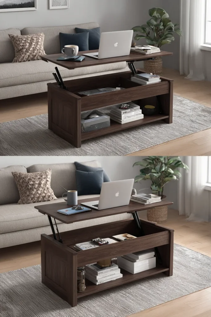 1. Lift-Top Coffee Tables That Hide Your Mess