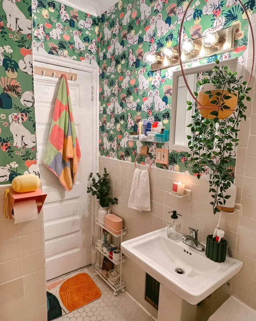 1. Use Peel and Stick Wallpaper for Instant Walls